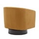 preview thumbnail 123 of 186, Modern Upholstered Barrel Chair Swivel Accent Chair for Living Room