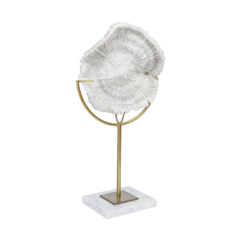 White and Gold Coastal Sculpture