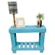 Natural Barnwood Reclaimed Wood Entryway Console Table - Turquoise