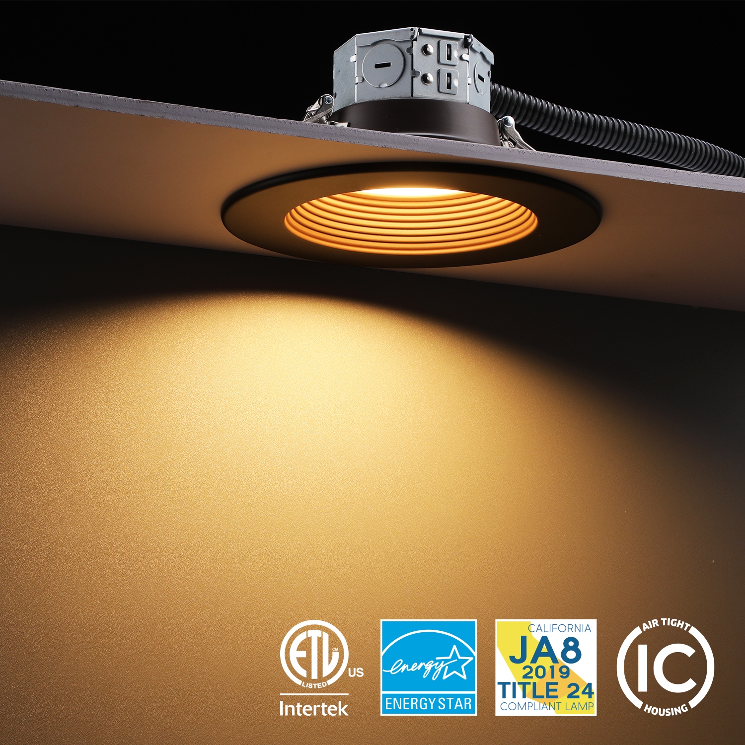 Led canless outlet recessed lighting
