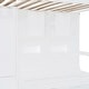 preview thumbnail 14 of 28, Twin Bunk Bed with 6-Drawers, Built-In Wardrobe, Storage Shelves & Hydraulic Lift Bed, Space-Saving Storage Solution, White