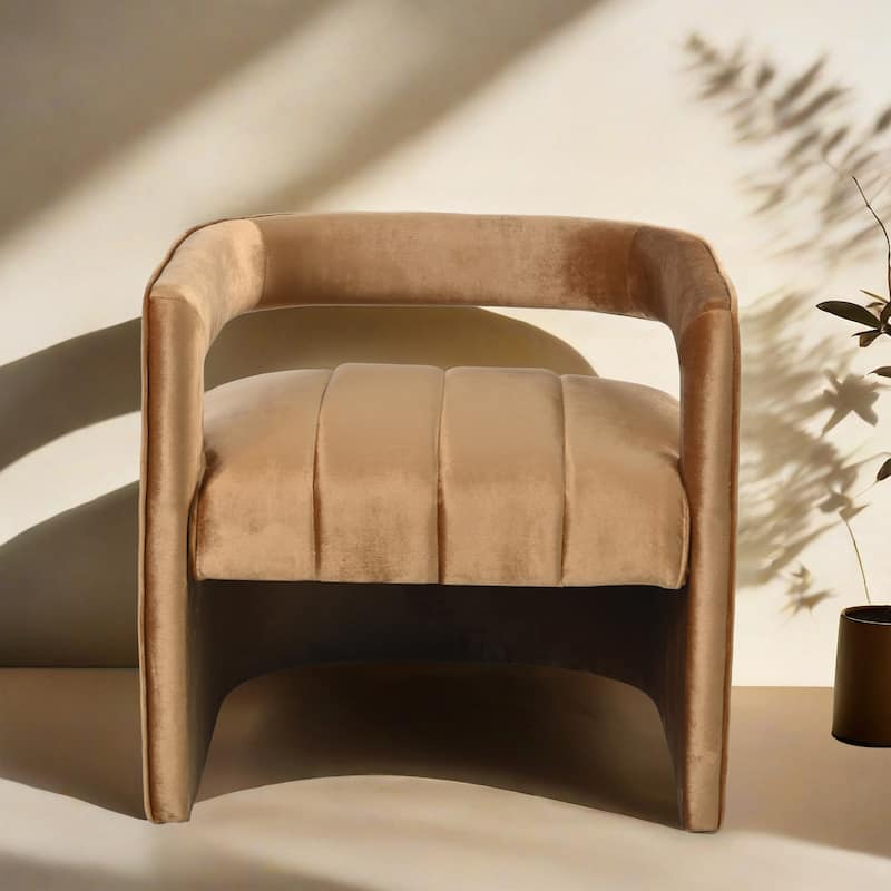 Celi Modern Velvet Accent Chair by Christopher Knight Home