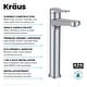 preview thumbnail 51 of 97, KRAUS Indy Single Handle Vessel Bathroom Faucet with Pop Up Drain