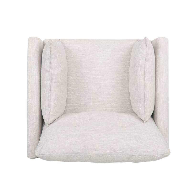Symonds Tufted Club Chair with Accent Pillows by Christopher Knight Home
