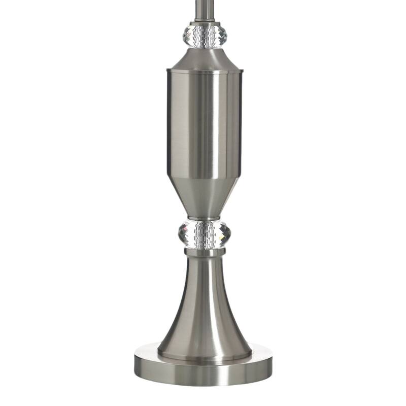 StyleCraft Steel Table Lamp - Brushed Steel