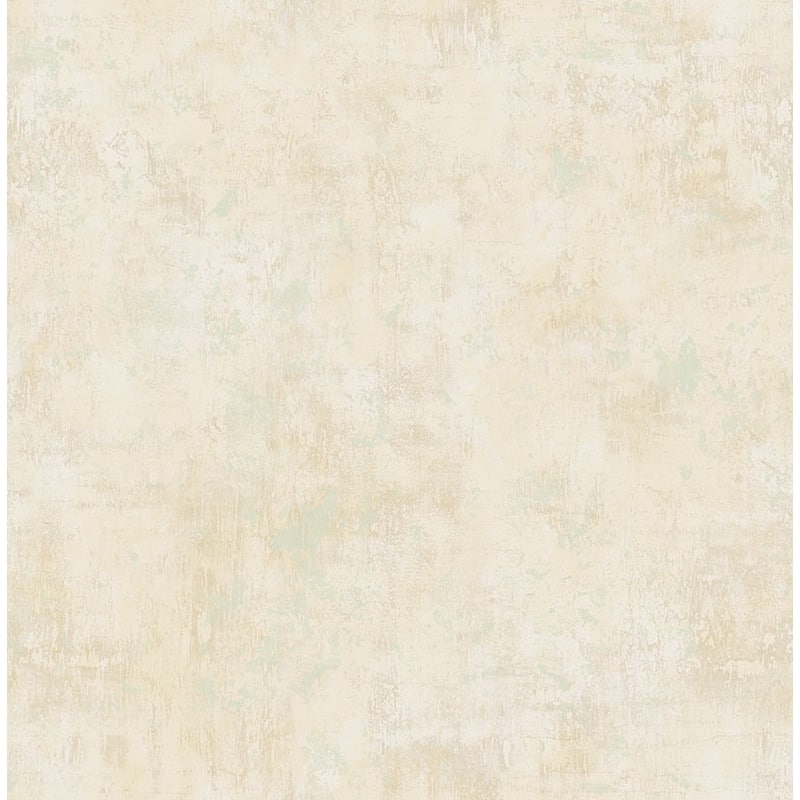 Seabrook Designs Cecilia Faux Unpasted Wallpaper - 20.5 in. W x 33 ft. L - Metallic Cream