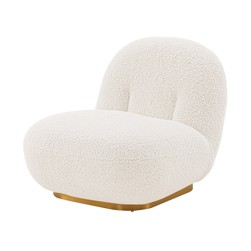 Manhattan Comfort Edina Boucle Lounge Chair