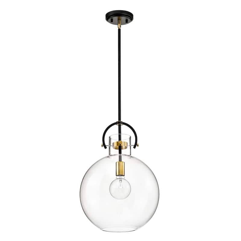 Oil Rubbed Bronze and Antique Gold 1-light Pendant