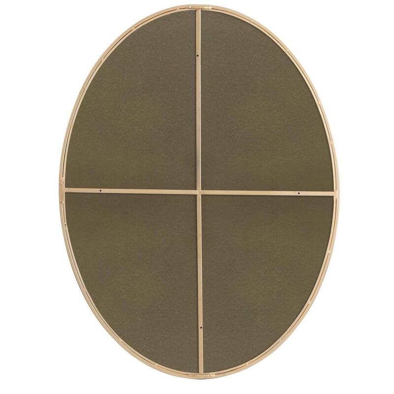 Carson Carrington Labbemala Metal Frame Oval Mirror