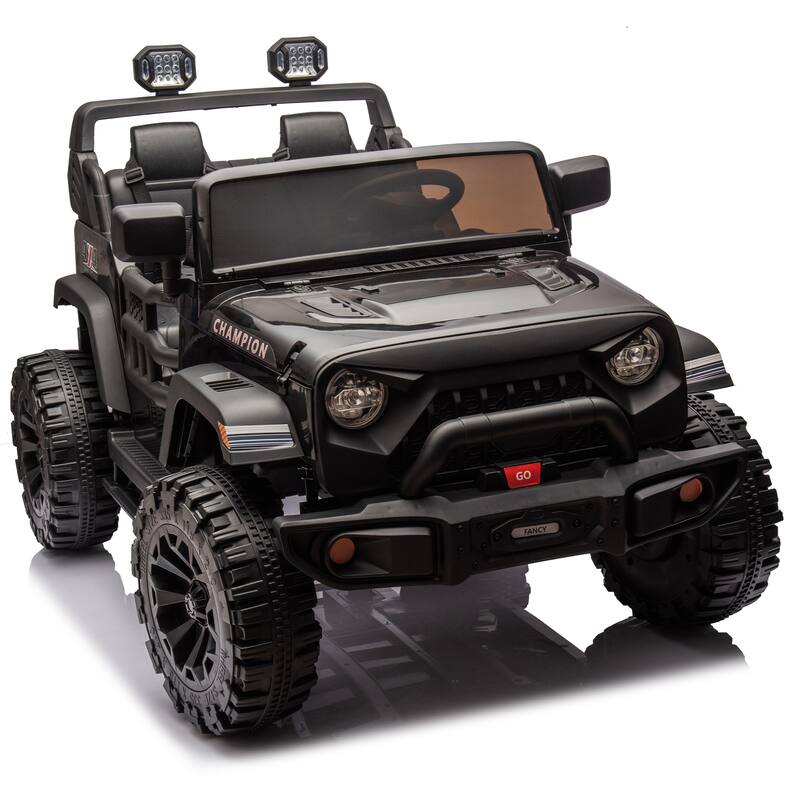 24V Two-Seater Kids Ride On Electric Car W/Parents Control,400w Motor,Provide A Speed Of 1.86-4.35mph For Kids Of 3+