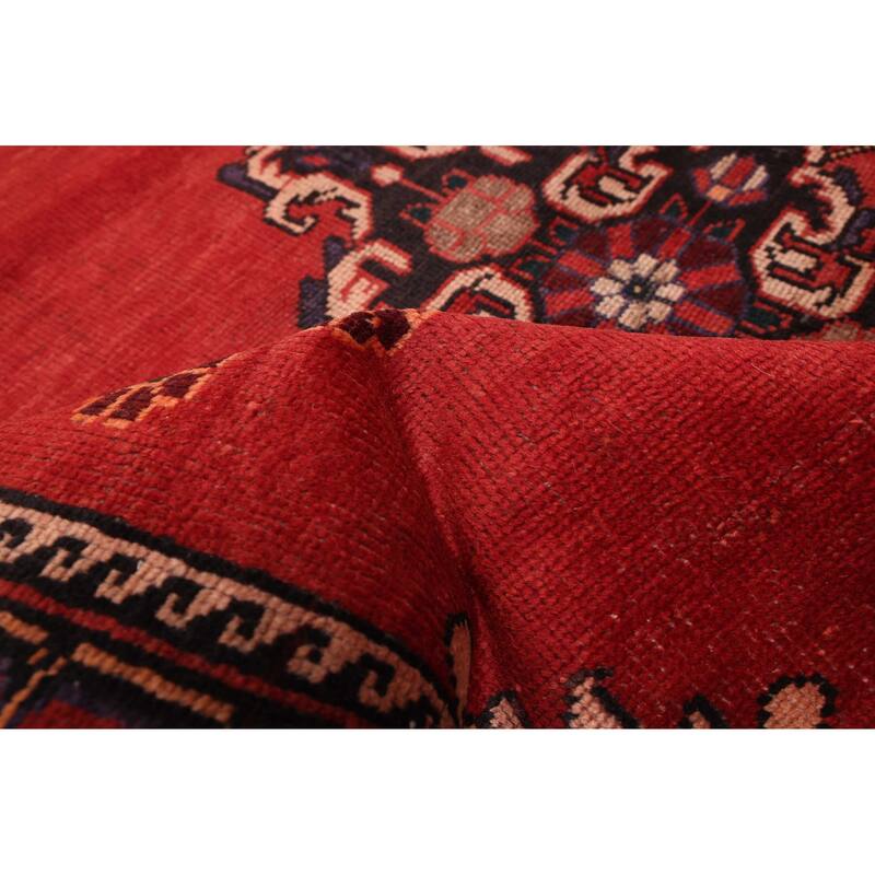 ECARPETGALLERY Hand-knotted Andelz Red Wool Rug - 4'3 x 7'1