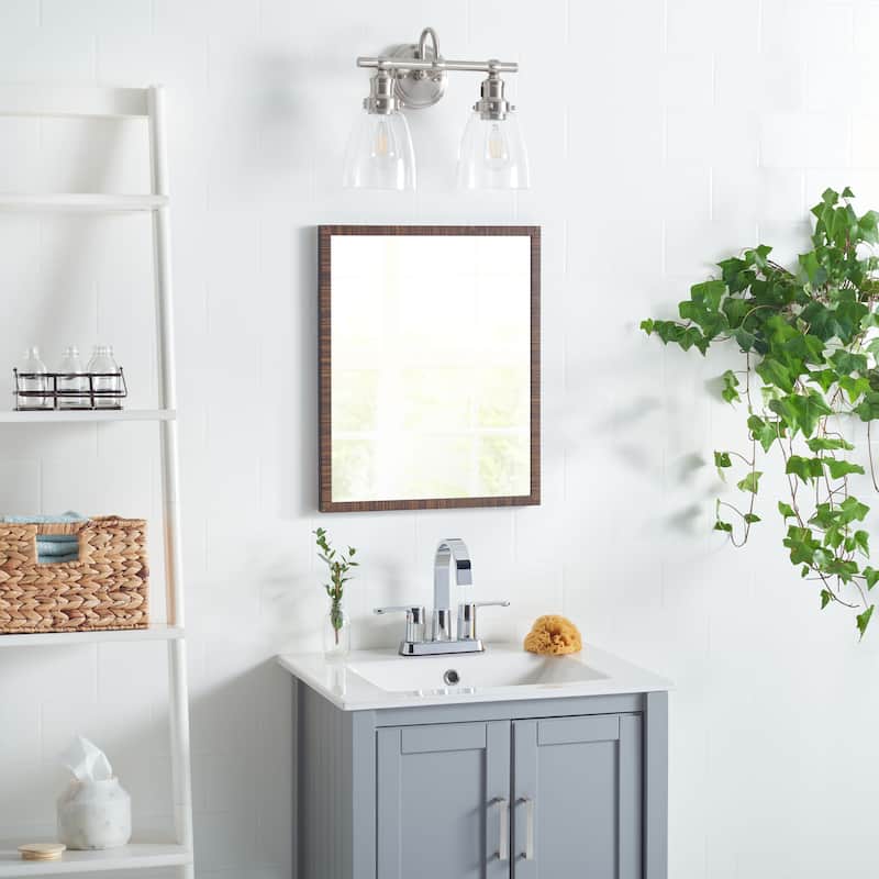 SAFAVIEH Lighting Khuyen 2-Light Led Bathroom Sconce - 14.3"x6.8"x11.8" - Black/White - 14Wx7Dx12H