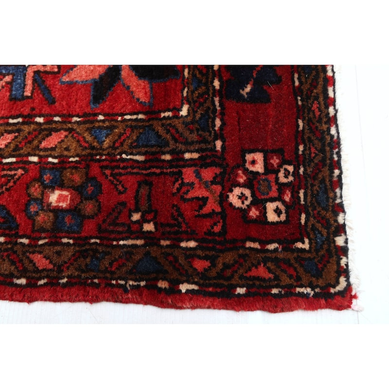 ECARPETGALLERY Hand-knotted Konya Anatolian Red Wool Rug - 3'8 x 10'10