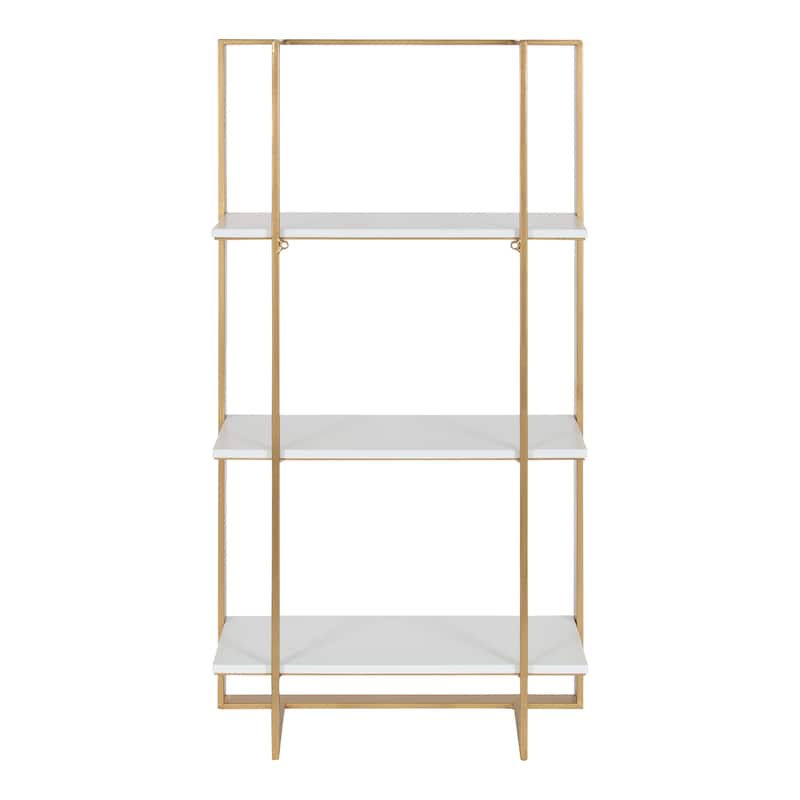 Kate and Laurel Kercheval Modern Wood Shelf