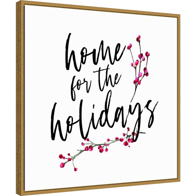 Home for the Holidays by Amanti Art Portfolio Framed Canvas Wall Art