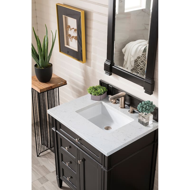 James Martin Vanities Brittany 30" Single Vanity, Black Onyx