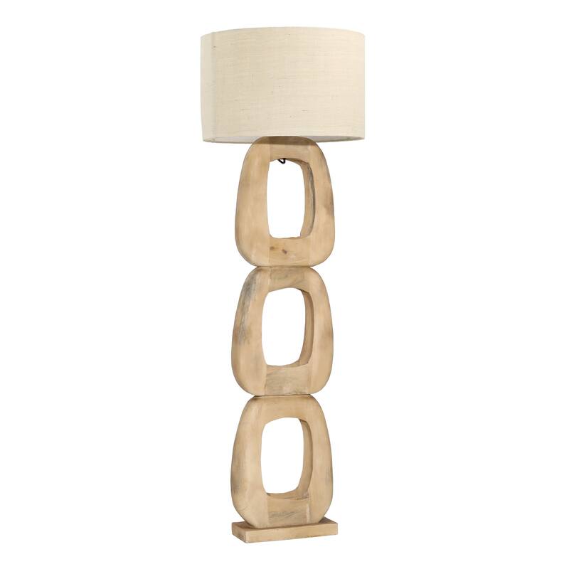 Knollwood 62" Tall Floor Lamp, Natural Brown