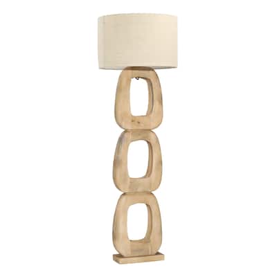 Knollwood 62" Tall Floor Lamp, Natural Brown