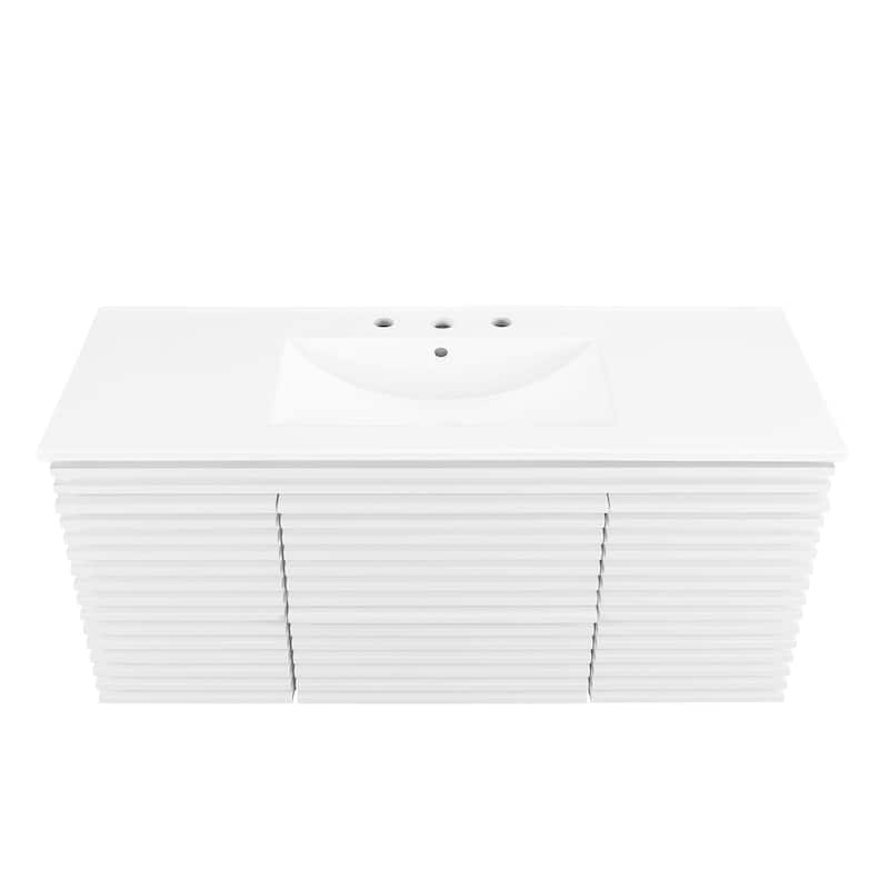 Render 48" Wall-Mount Bathroom Vanity