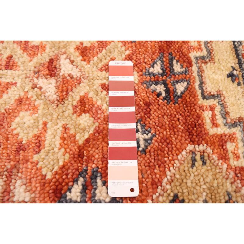 ECARPETGALLERY Hand-knotted Jules Serapi Dark Copper Wool Rug - 2'8 x 10'4