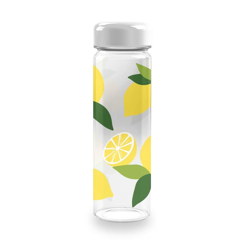 Abode Homewares Lemon Fresh Acrylic Quench Water Bottle - Yellow - 20 oz
