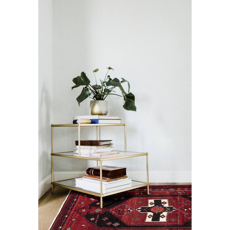 ECARPETGALLERY Hand-knotted Melis Vintage Red Wool Rug - 5'1 x 7'4