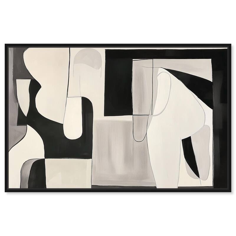 Shadow Play I Canvas by Art Remedy - 45" x 30" - Black
