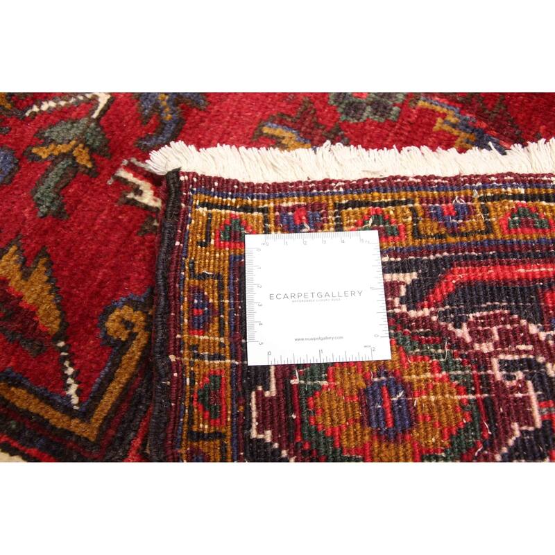 ECARPETGALLERY Hand-knotted Sarabi Dark Red Wool Rug - 6'7 x 9'6