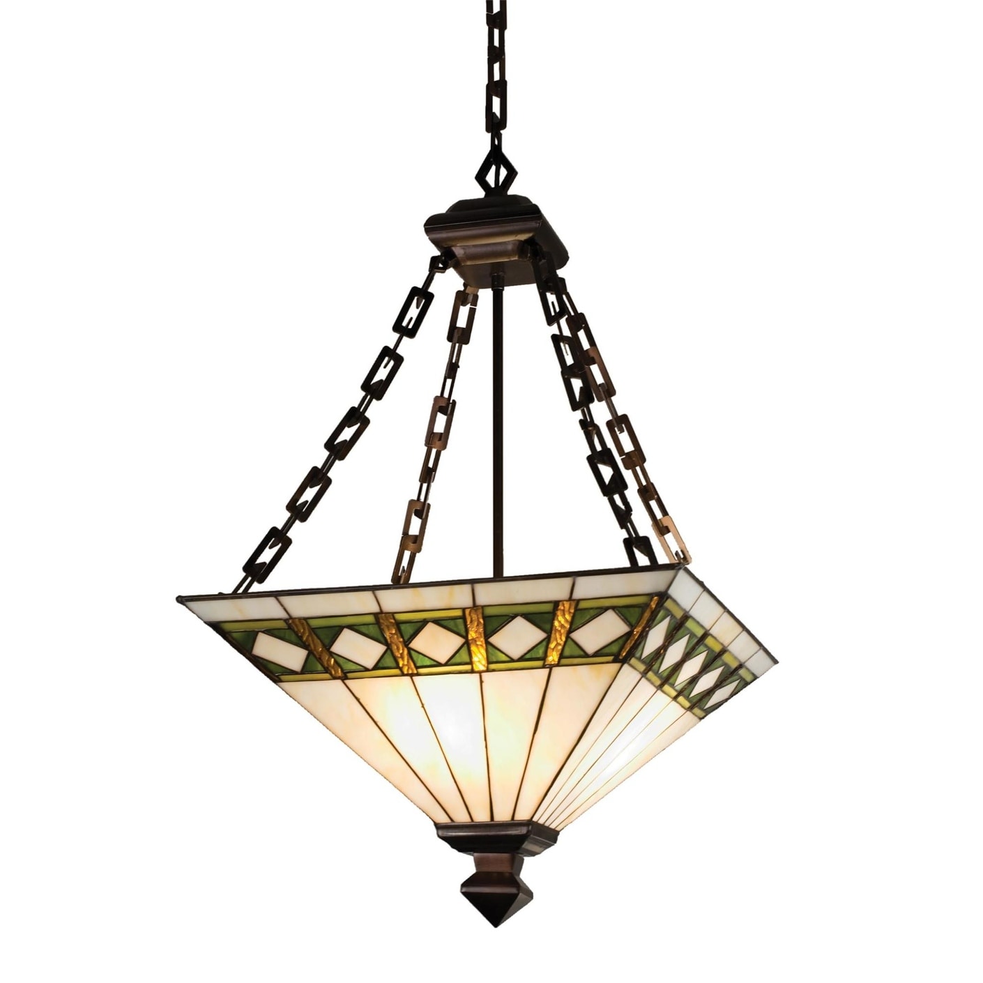 Meyda Tiffany 2 Light 24" Wide Pendant with Handmade Shade
