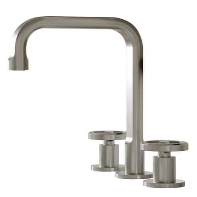 8 Inch Widespread Bathroom Faucet with Drain Assembly Brass Modern 3 Hole Bathroom Sink Basin Faucets
