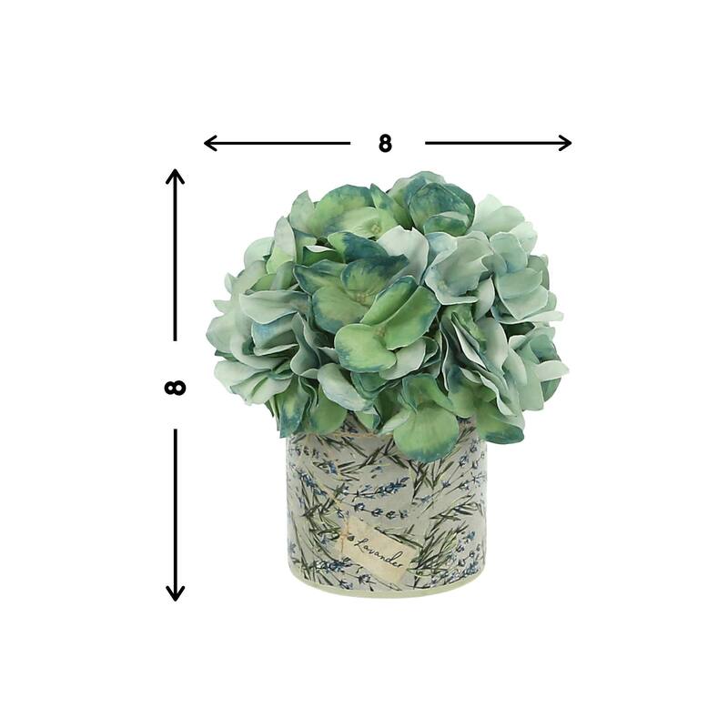 Hydrangea Arrangement in a Glass Vase