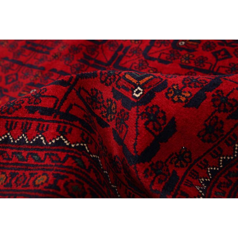 ECARPETGALLERY Hand-knotted Finest Khal Mohammadi Red Wool Rug - 6'8 x 10'1