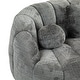 preview thumbnail 57 of 93, Chenille Bean Bag Loveseat Sofa High Back for Adults and Kids Indoor & Outdoor