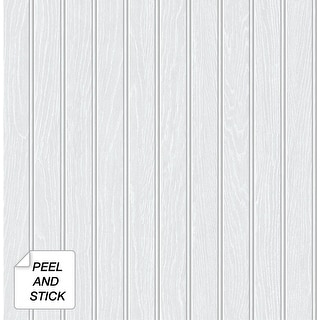 NextWall Beadboard Faux Peel and Stick Removable Wallpaper - 20.5 in. W