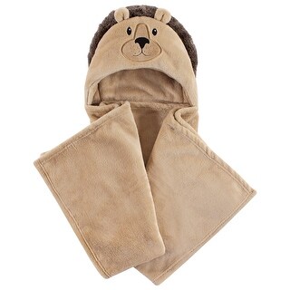 Hudson Baby Infant Hooded Animal Face Plush Blanket, Lion, One Size - Lion - One Size