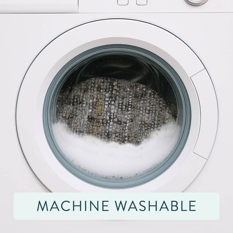 Machine Washable Indoor/ Outdoor Casual Kersey Chantille Rug