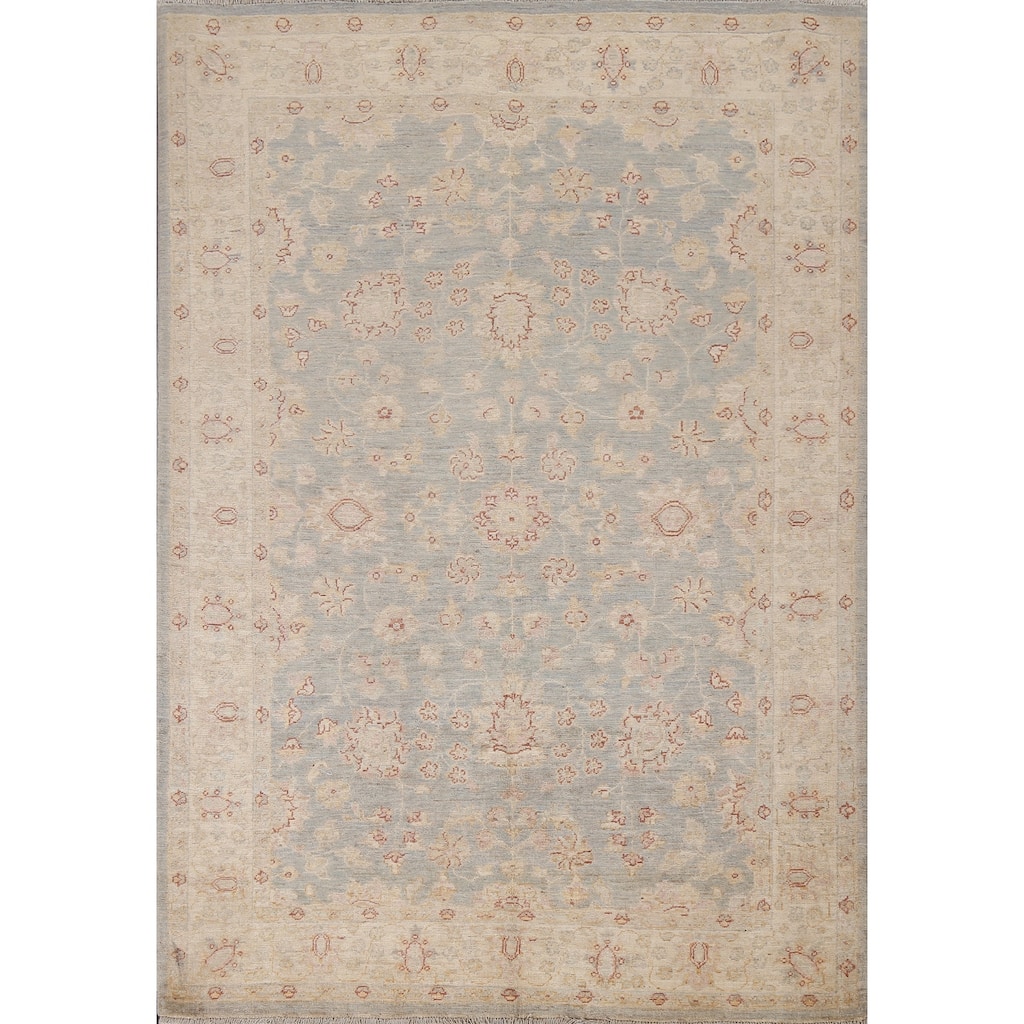 Vegetable Dye Traditional Ziegler Oriental Wool Area Rug Hand-knotted - 4'11" x 6'11"