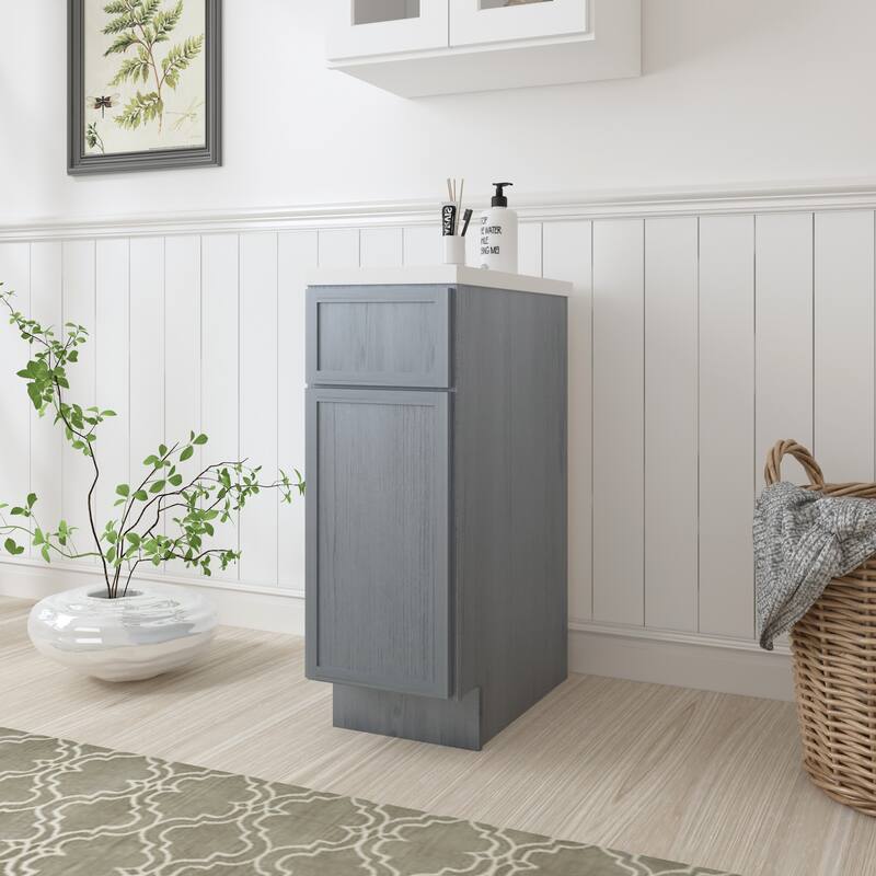 Vanity Art 12" Freestanding Single Base Storage Cabinet with Soft Close Door
