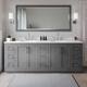 Option Dark Gray / White Quartz Top / Brushed Nickel