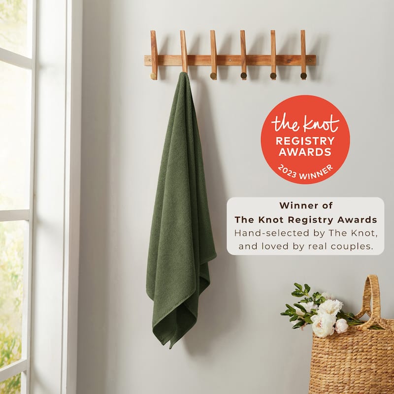 100% Cotton Acacia Collection Ultra Absorbant Popcorn Bath Towels