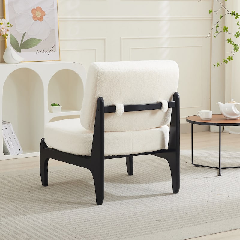 Modern Teddy Slipper Chair Armless Lounge Sofa