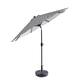 Holme 9-foot Patio Umbrella and Base Stand - Black Stripe