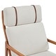 preview thumbnail 12 of 30, Christopher Knight Home - Jennie Tall-Back Wood Armchair with Ergonomic Comfort for Any Room