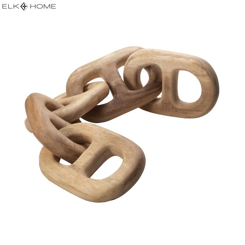 Elk Home Chain Link Natural 27 Inch Wide Decorative Object