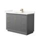 Option Dark Gray / Giotto Quartz Top / Satin Bronze