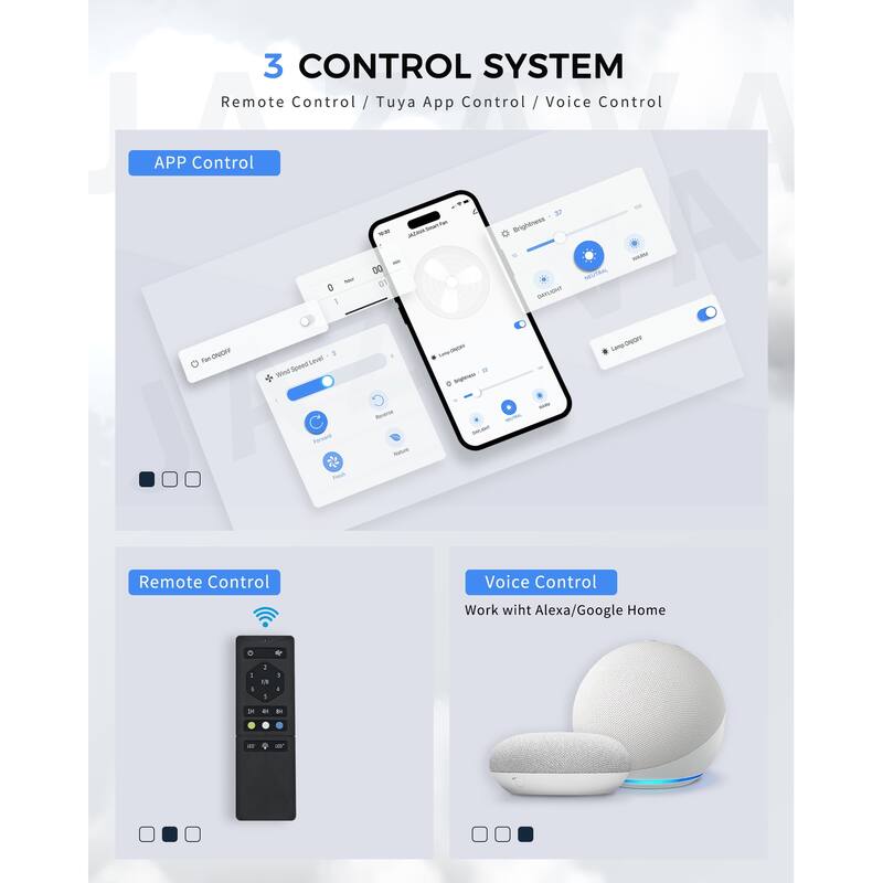 72/84/96 inch Aluminum Industrial Ceiling Fan with Integrated LED