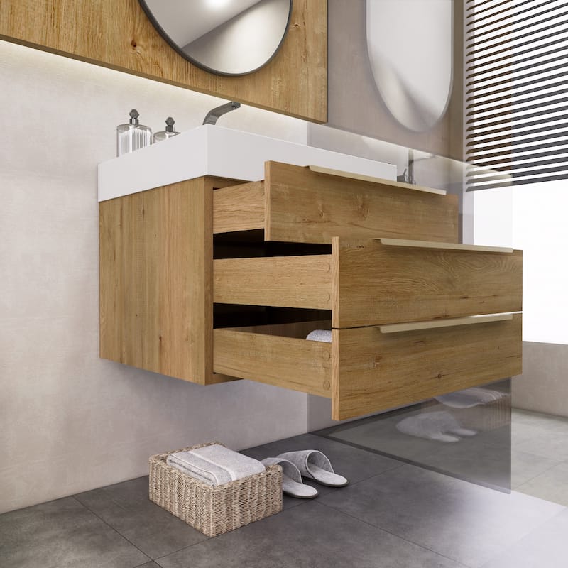 Noble 24" Wall Mounting Vanity with Reinforced Acrylic Sink