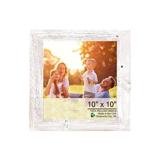 13X19 Rustic White Washed Picture Frame With Plexiglass Holder