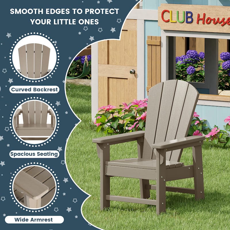 Laguna Kids Outdoor Poly Adirondack Chair (Set of 2)