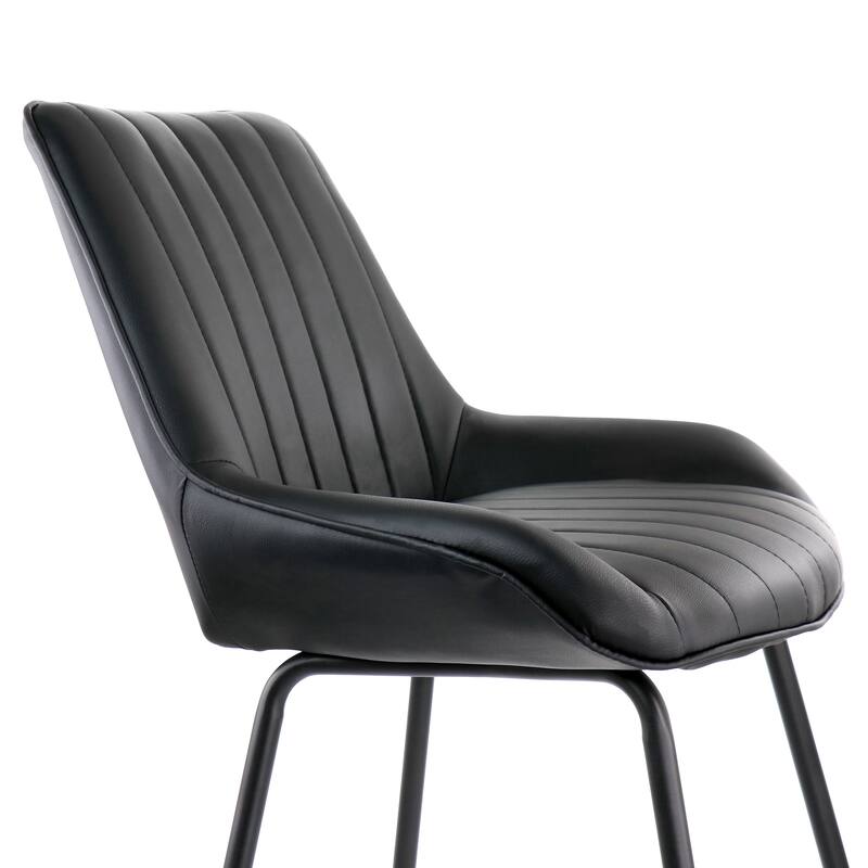 Elama 2 Piece Faux Leather Tufted Chair